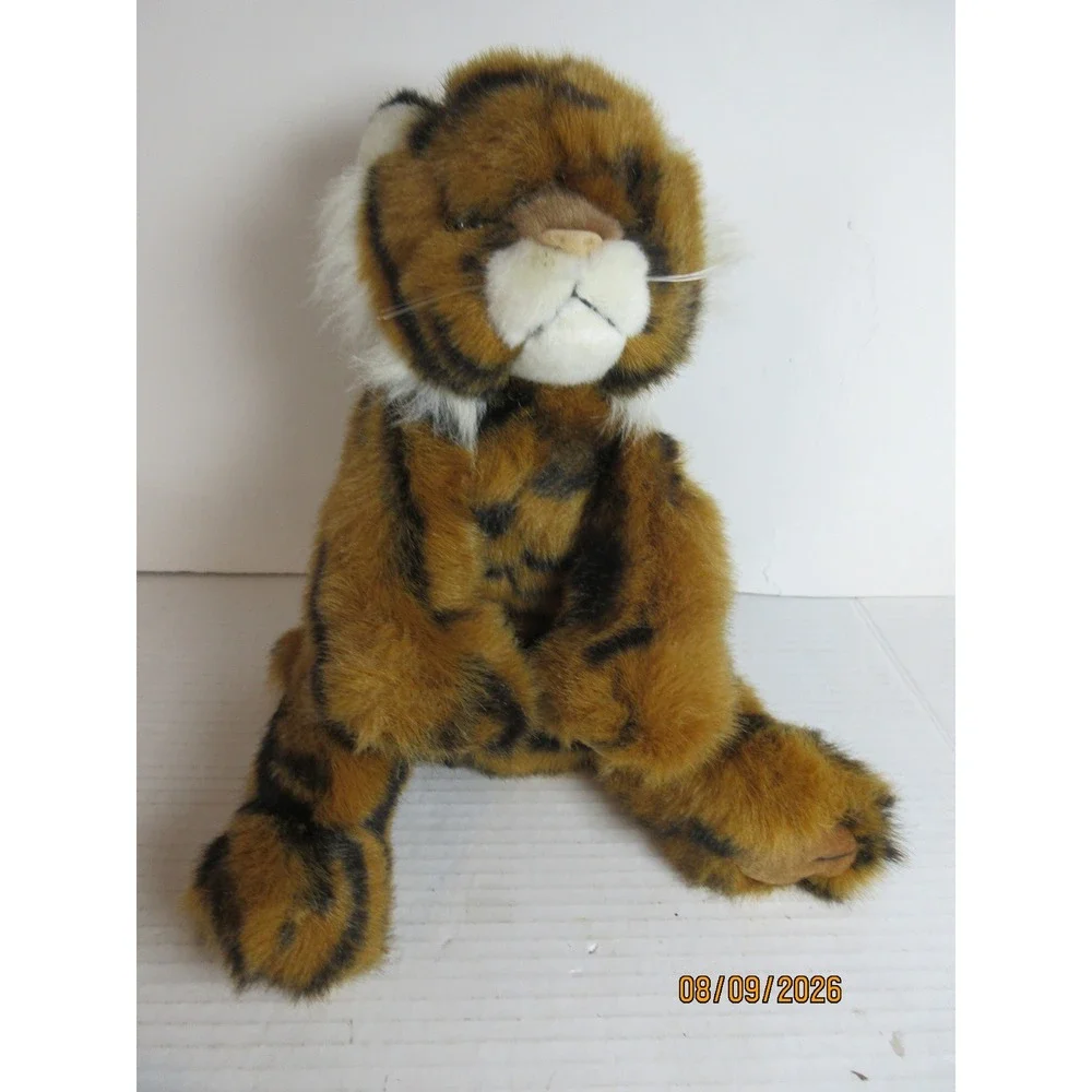 Ty Classic Tundra Tiger Plush Stuffed Animal Orange Black Striped 9 inch Sitting